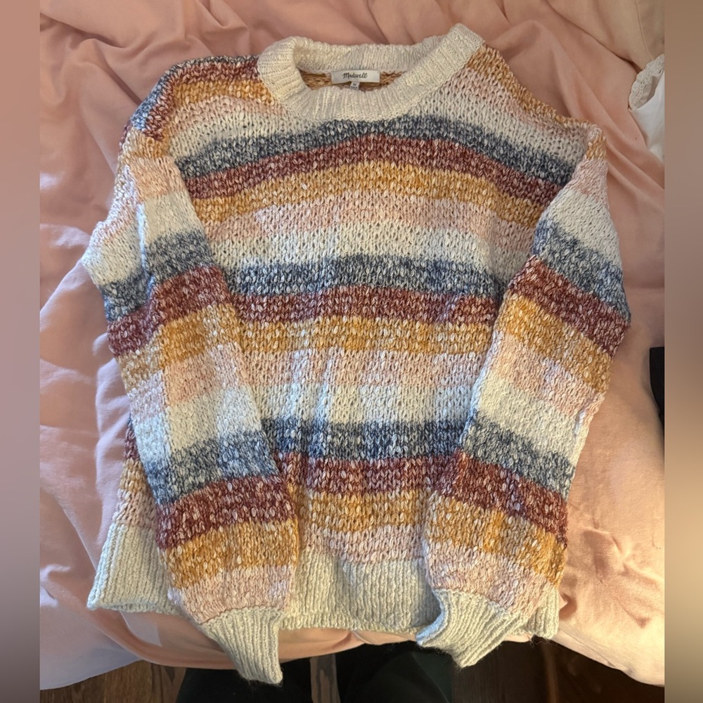 Madewell Striped Crewneck Sweater